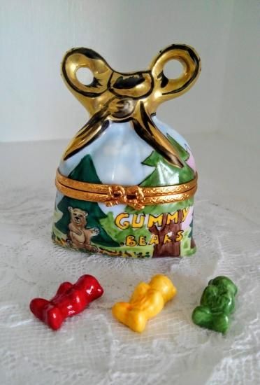 フランス　リモージュ　ボックス　☆テディベア　パズル　Limoges box フランス リモージュ ボックス ☆テディベア パズル Limoges box