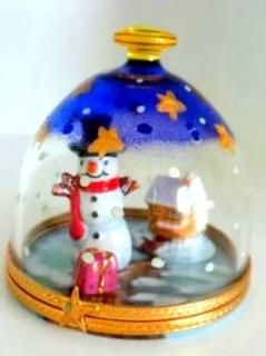 リモージュボックス　クリスマス　man 雪だるま リモージュボックス クリスマス Snowman 雪だるま