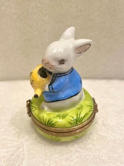 ジョウロを持つウサギ - リモージュボックス専門店 Limoges Petit