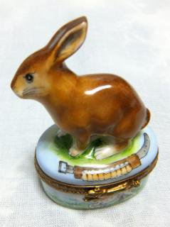 ウサギ - リモージュボックス専門店 Limoges Petit Lapin deux