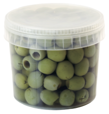 ラ ロッカ グリーンオリーブ種無し小粒400g 冷蔵 La Rocca Small Sweet Pitted Green Olives Lacometa