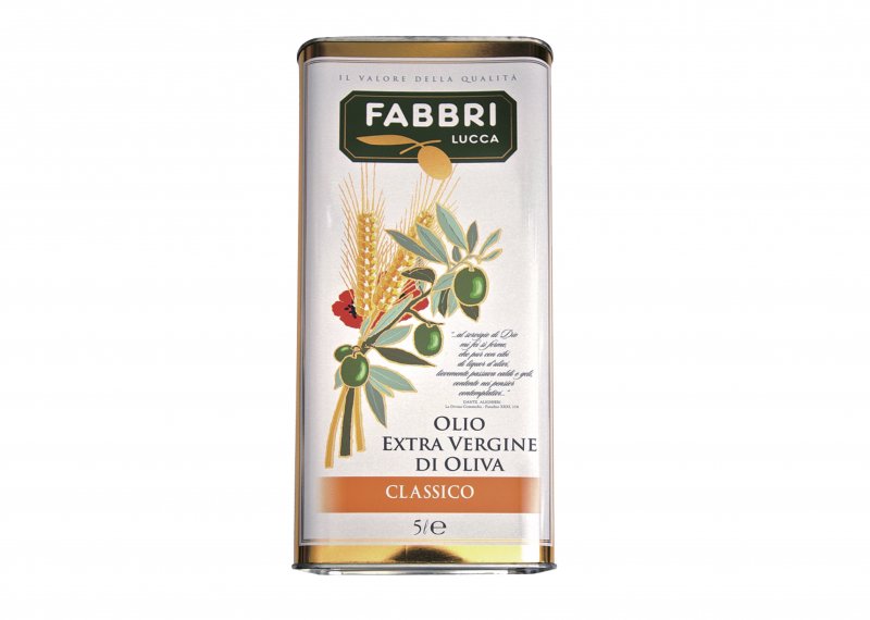 大容量！ファブリ エキストラバージンオリーブオイル５L缶【常温/冷蔵】 / Fabbri Extra vergin olive oil 5L