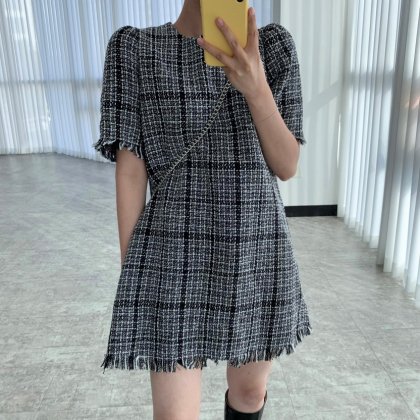 ミニワンピース - きれいめオフィス通勤レディース韓国ファッション