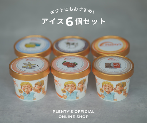 定番】アイスクリーム 6個セット - プレンティーズオンラインショップ - Plenty's Online Shop