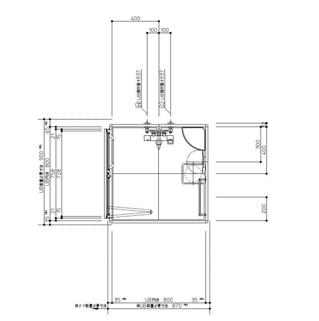 TOTO シャワールーム JSV0808-Lタイプ 2段収納+鏡+換気扇3点 TOTO シャワールーム JSV0808-Lタイプ 2段収納+鏡+換気扇3点