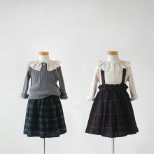 Check skirt<br>Wine/Green<br>『Lune』 <br>16FW<br>定価<s>3,700円</s> <b>20%Off</b>