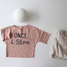 once. 4:59PM tee<br>peach/ivory<br>『guno』<br>17SS