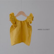 Gel blouse<br>Mustard<br>『salon de Jue』<br>17SS<br>定価<s>3,200円</s> <b>20%Off</b>