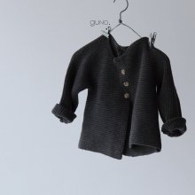 france cardigan<br>Charcoal gray<br>『guno・』<br>18FW<br>定価<s>3,700円</s><br>L