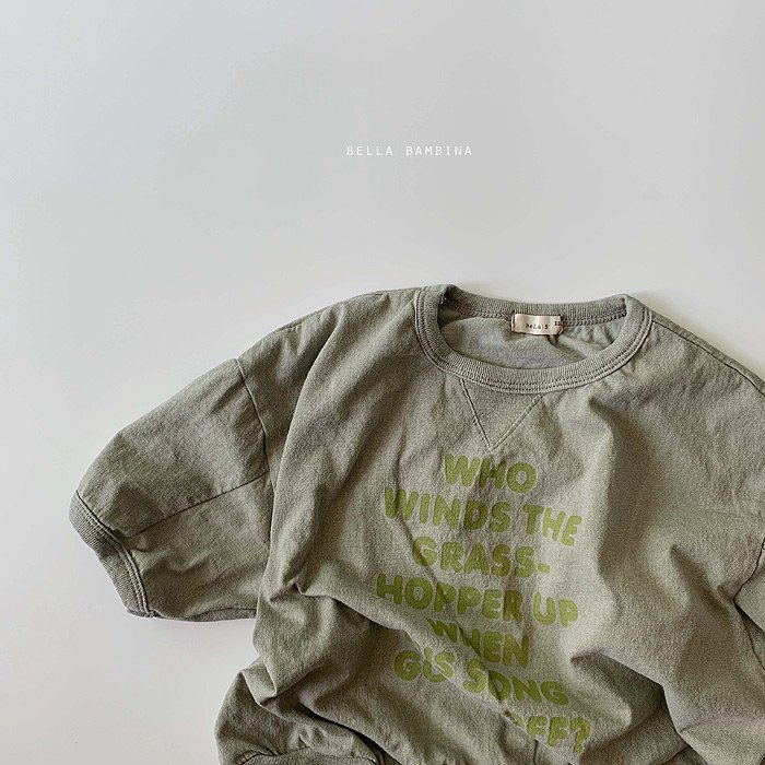 韓国子供服 にじいろこどもふく lettering T | 19SS bella bambina