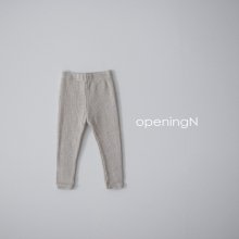 Waffle leggings<br>5 color<br>『opening N』<br>20SS /oatmeal S