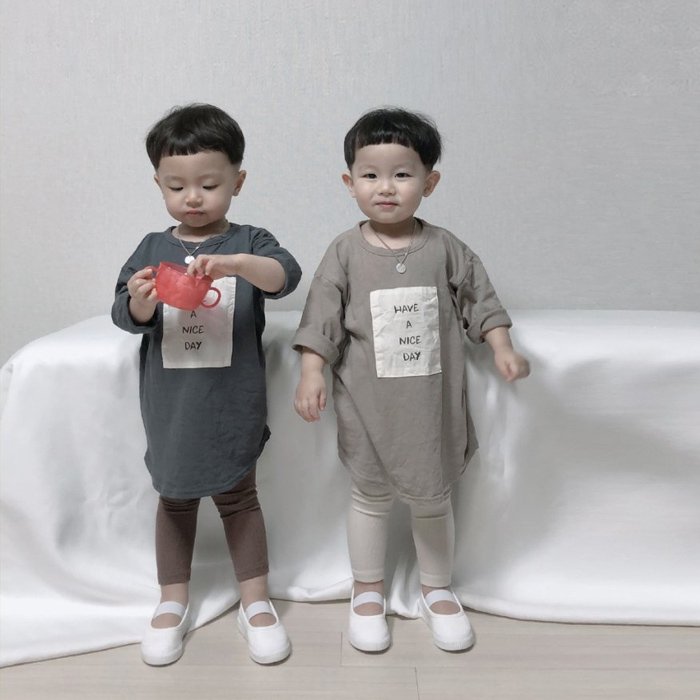 韓国子供服 「 にじいろこどもふく 」 Nice Long T | nunubiel 20SS Import Kidswear nijiiro