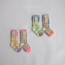 Check Socks<br>2 Color 1 Set<br>『yoi』<br>20SS