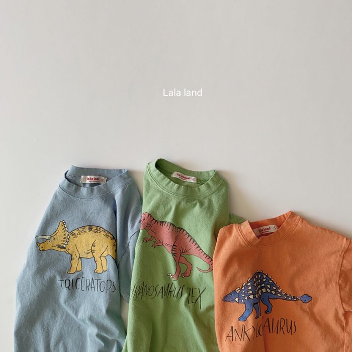 韓国子供服 にじいろこどもふく dinosaur T | 20SS LaLa Land Import Kidswear nijiiro