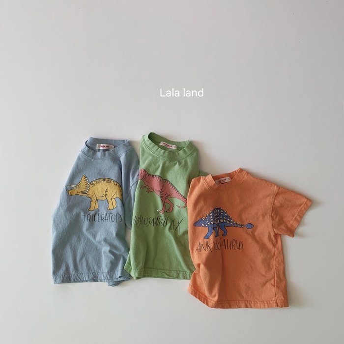 韓国子供服 にじいろこどもふく dinosaur T | 20SS LaLa Land Import