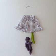 lovely skirt pants <br>violet check<br>『guno・』<br>20SS <br>定価<s>2,800円</s>XS