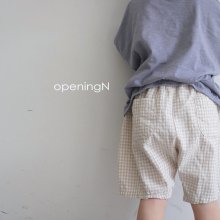 chuing check pants<br>beige, blue<br>opening N<br>20SS <br><s>2,600</s><br>XS/M/XL
