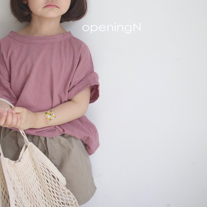 韓国子供服 にじいろこどもふく Shine Shot T | 20SS opening N Import Kidswear nijiiro