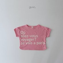 many lettering T<br>pink<br>『guno・』<br>20SS <br>定価<s>1,600円</s>