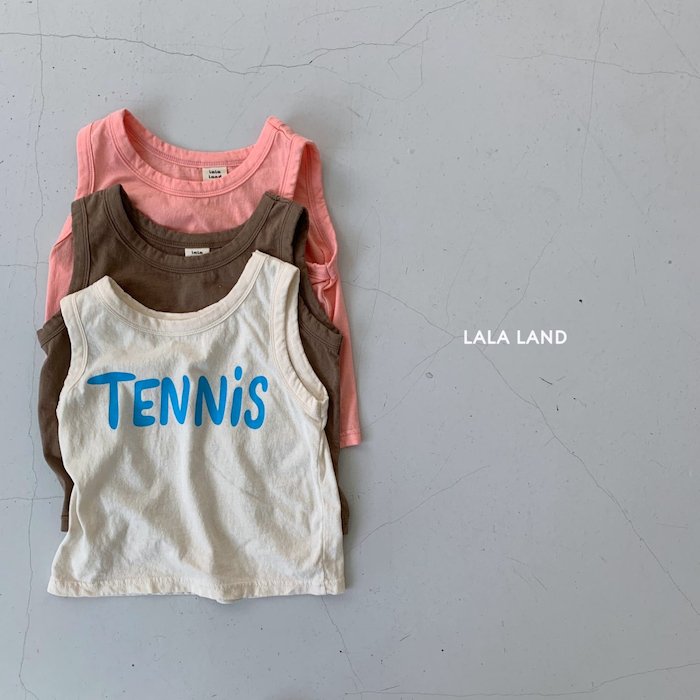 韓国子供服 にじいろこどもふく Tennis sleeveless | 20SS lala land Import Kidswear nijiiro