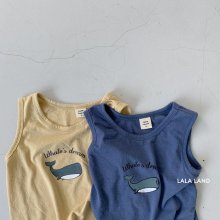 Whale  sleeveless<br>2 color<br>『lala land』<br>20SS