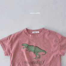 S'Dinosaur Short Sleeve T <br>3 color<br>『lala land』<br>21SS<br>pink/S