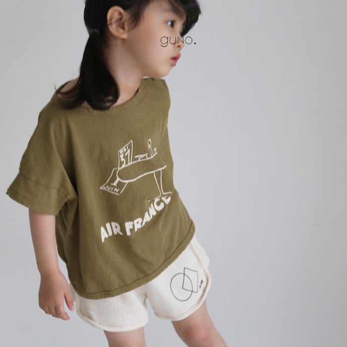 韓国子供服 にじいろこどもふく France trip T | 21SS guno・ Import