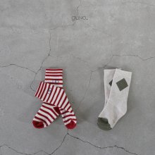 guno socks set <br>stripe set<br>guno<br>21FW<br>stock