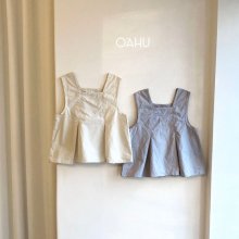 Flat pleated vest<br>2 color<br>『O'ahu』<br>22SS