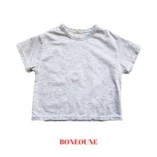 Daily short sleeve T<br>White Melange<br>『boneoune』<br>22SS<br>定価<s>1,480円</s>