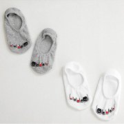 nail socks set<br>(White/Gray)