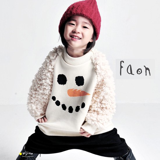 韓国子供服 FaOn (ファオン) オラフ tee Ivory 子供服 韓国子供服