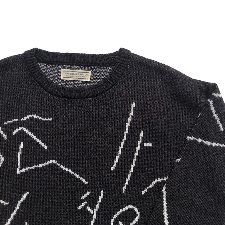 COMFORTABLE REASON / Automatism Knit - black - CONTE-NU