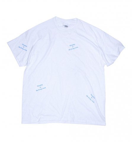 SPUT performance / Sleeping in the living room T-shirt - white