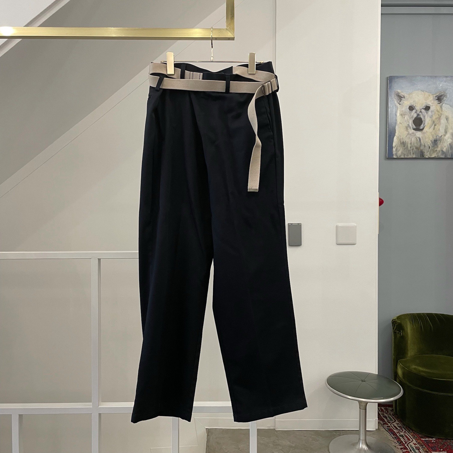 MAISON EUREKA / VINTAGE REWORK CHINOS - navy 003