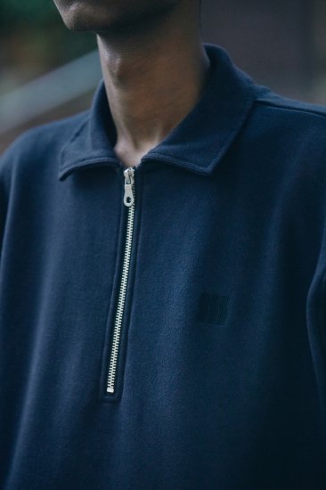 COMFORTABLE REASON / OP Neck Team Sweat - navy - CONTE-NU