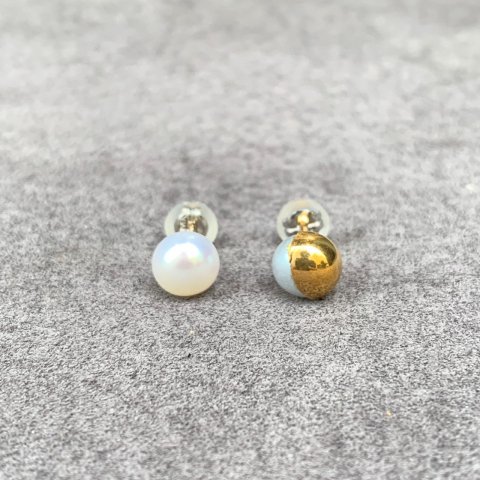 PREEK / BAROQUE PEARL Pierced Earrings