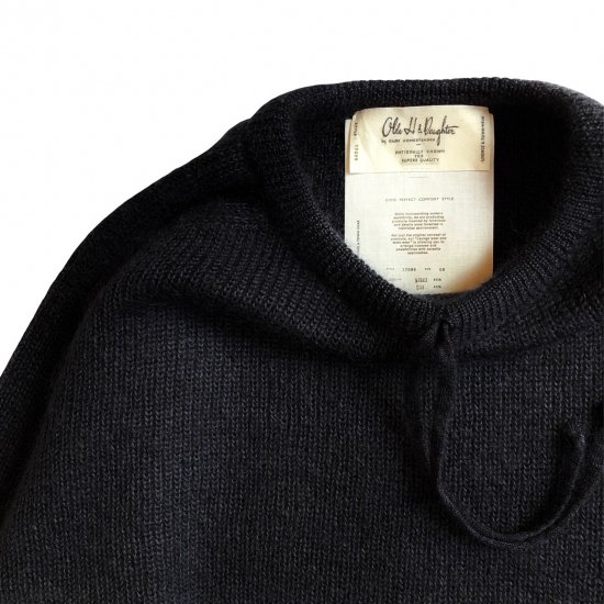 Olde H & Daughter / SILK MOHAIR KNITWEAR - navy - CONTE-NU