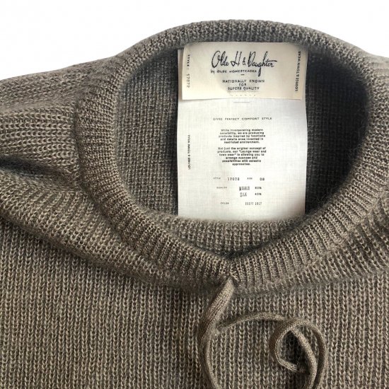 Olde H & Daughter / SILK MOHAIR KNITWEAR - dusty gray - CONTE-NU