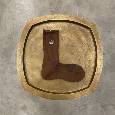 shirokuma / shirokuma Logo Socks - brown