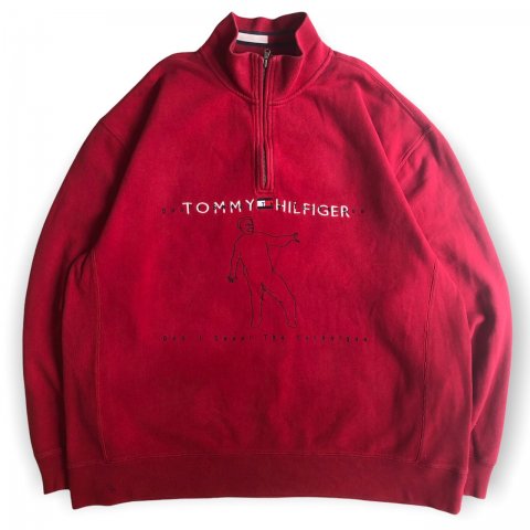 Don't Sweat The Technique / Tommy Hilfiger Red Zip Sweat The Technique
