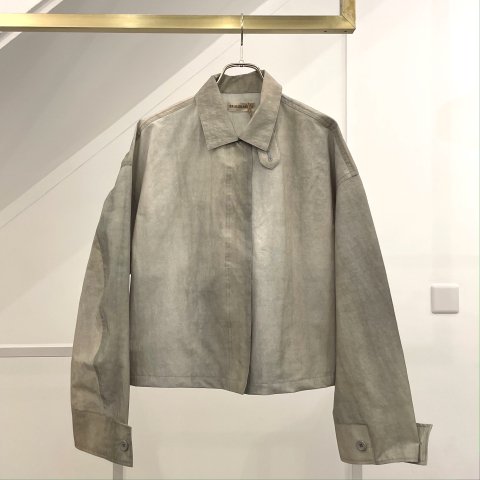<40% off>ERiKOKATORi / Flow Dye Nylon Jacket - gray × green