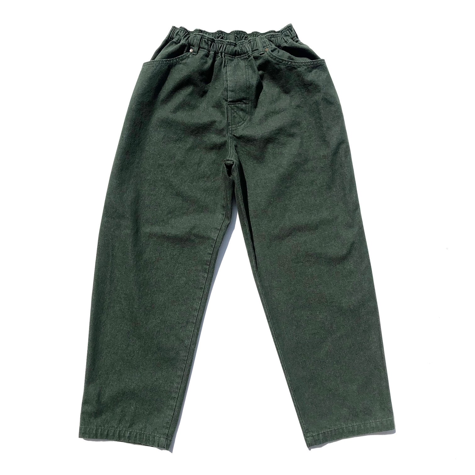 COMFORTABLE REASON / Rodeo Color Slacks - green - CONTE-NU