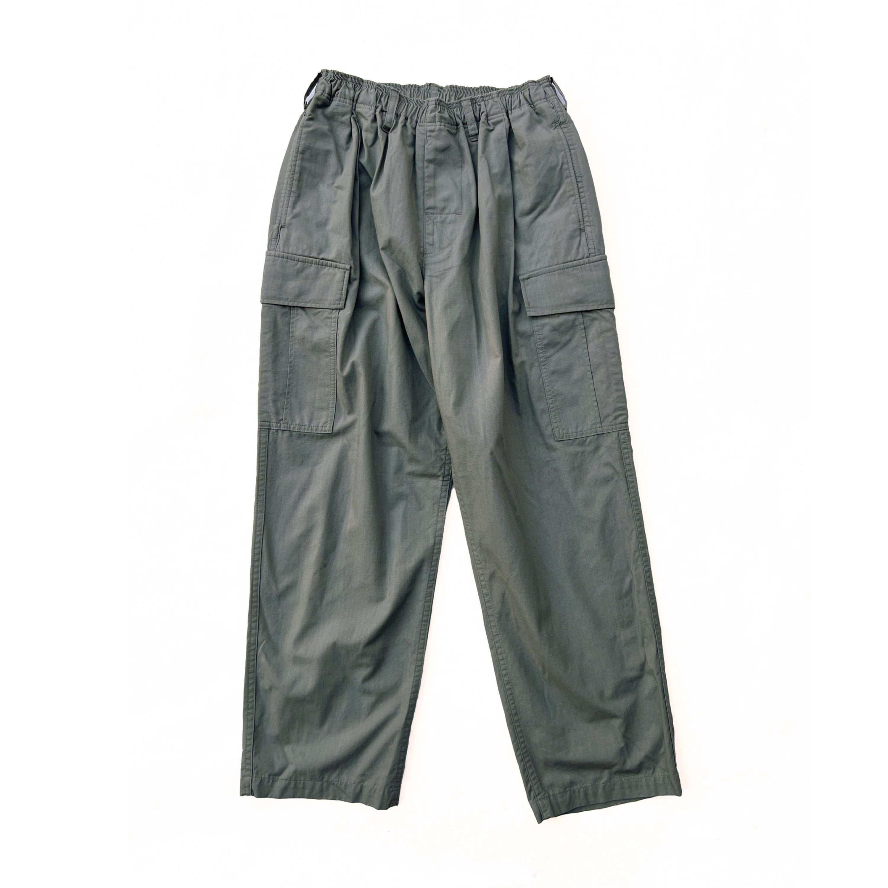 COMFORTABLE REASON / Fatigue Cargo Slacks - olive - CONTE-NU