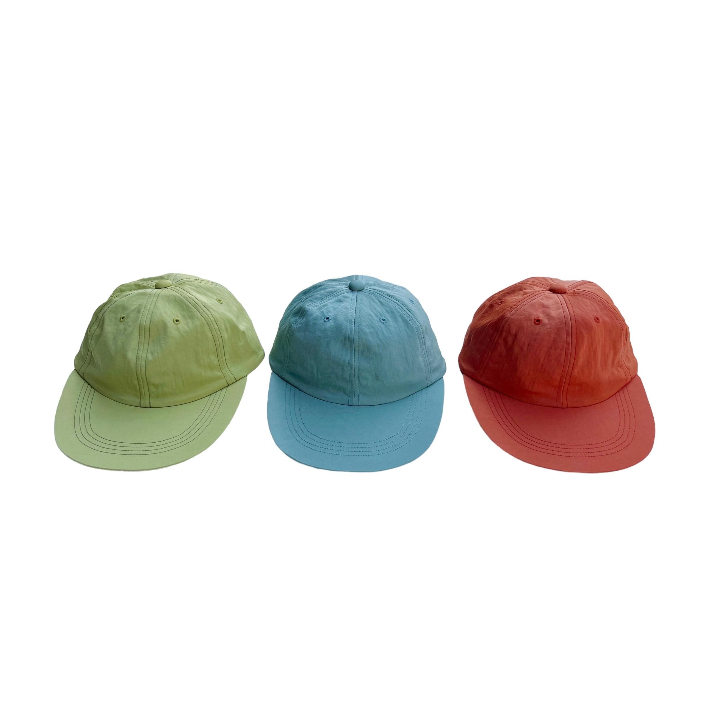 COMFORTABLE REASON / Nylon Leisure Cap - lime, sax, vermilion