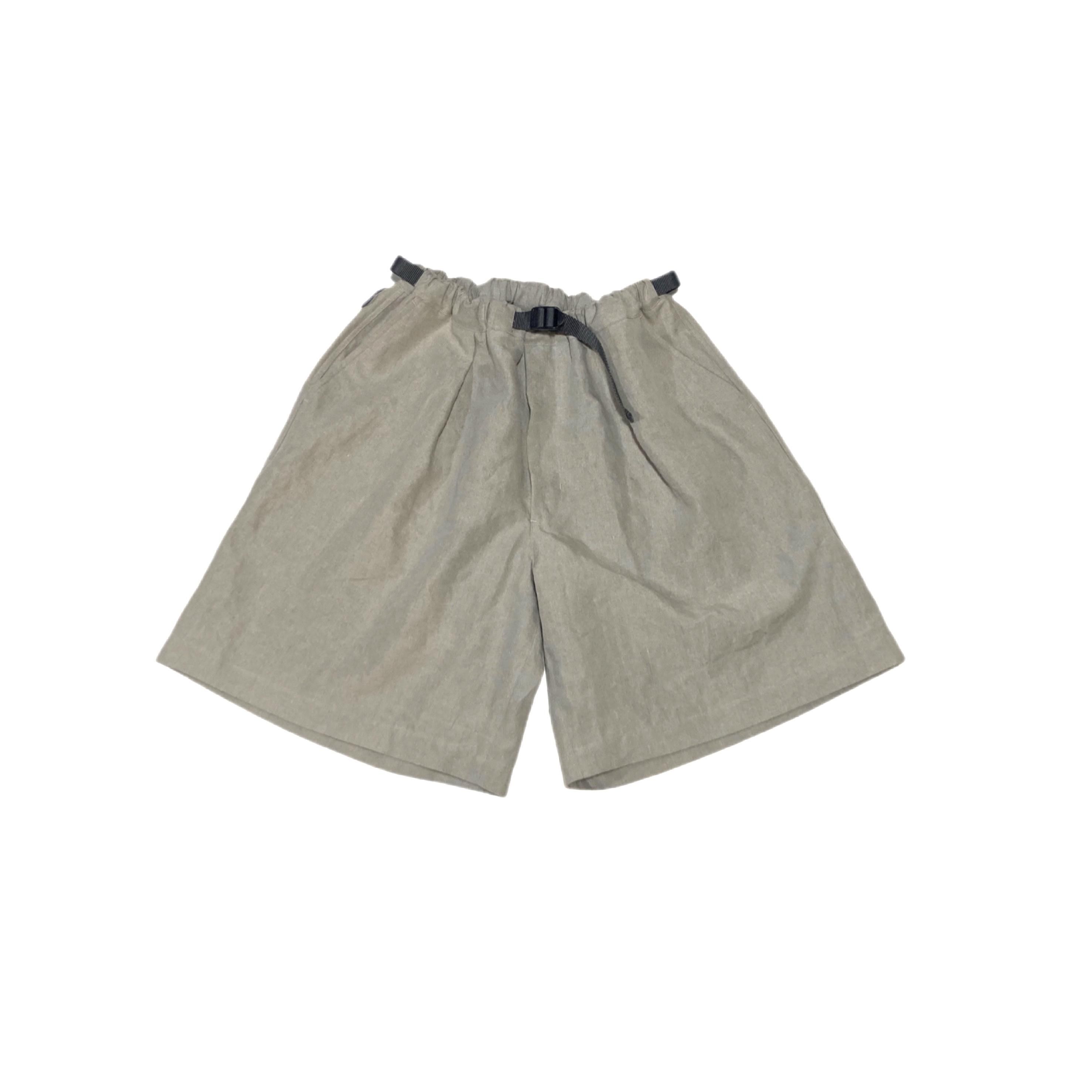 BE PREPARED / “In 1Tuck” Easy Shorts 2023 - linen beige - CONTE-NU