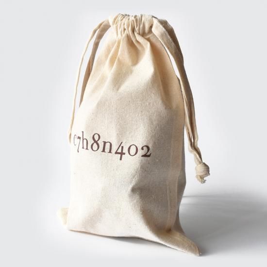 巾着のようなボトル入り ゴールドローズのオルゴナイト オリジナル巾着 - c7h8n4o2