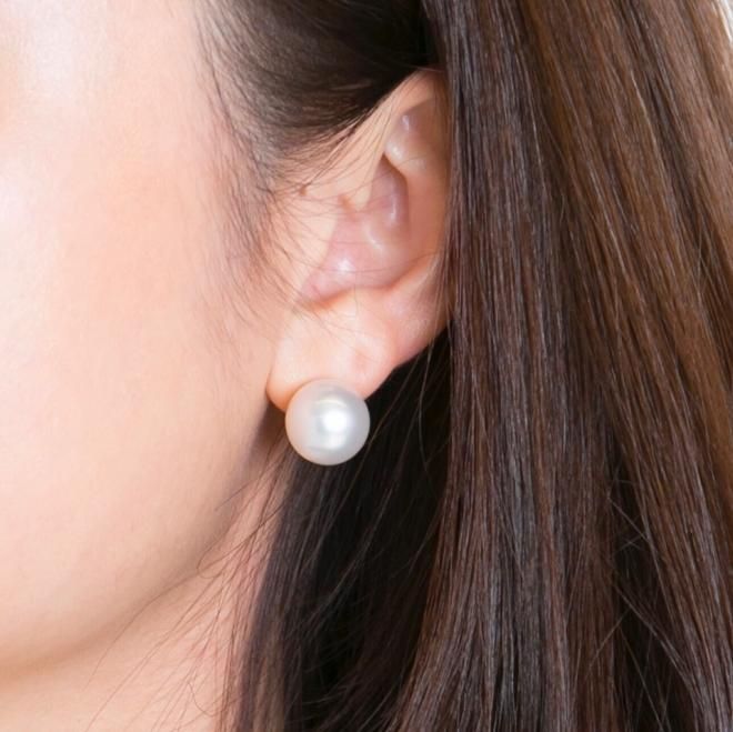 Lune 一粒パールピアス - Dahlia－ダリア－
