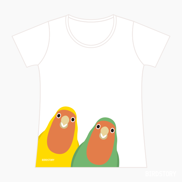 Tシャツ（SMILE BIRD  / コザクラインコ） 商品の様子