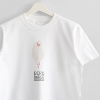 Tシャツ（BIRD DANCE / 白文鳥）